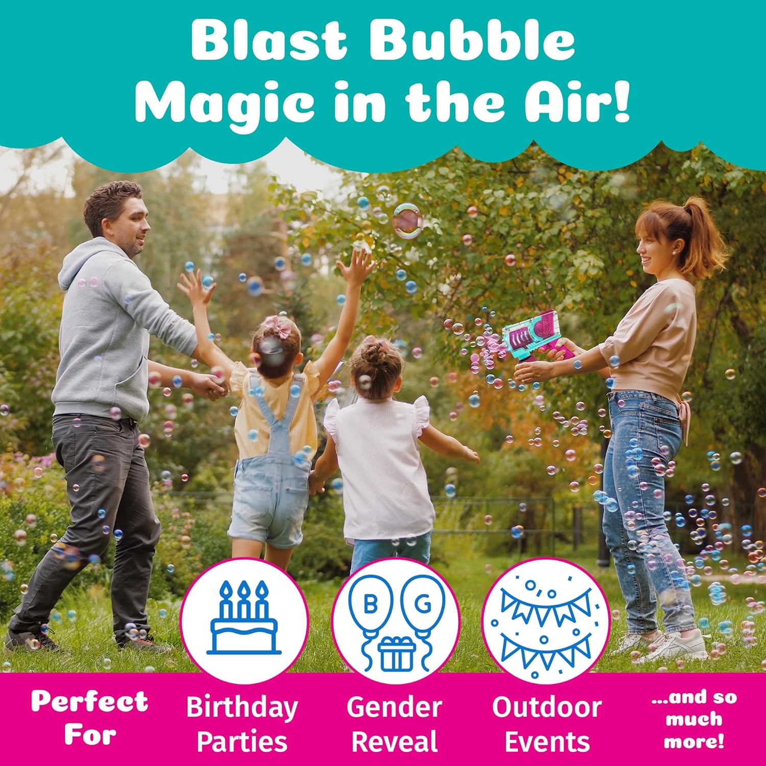 PoppinColorz Cozmic Color Bubble Blaster