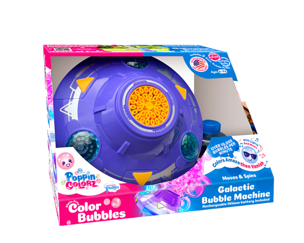 Poppin Colorz Galactic Bubble Machine
