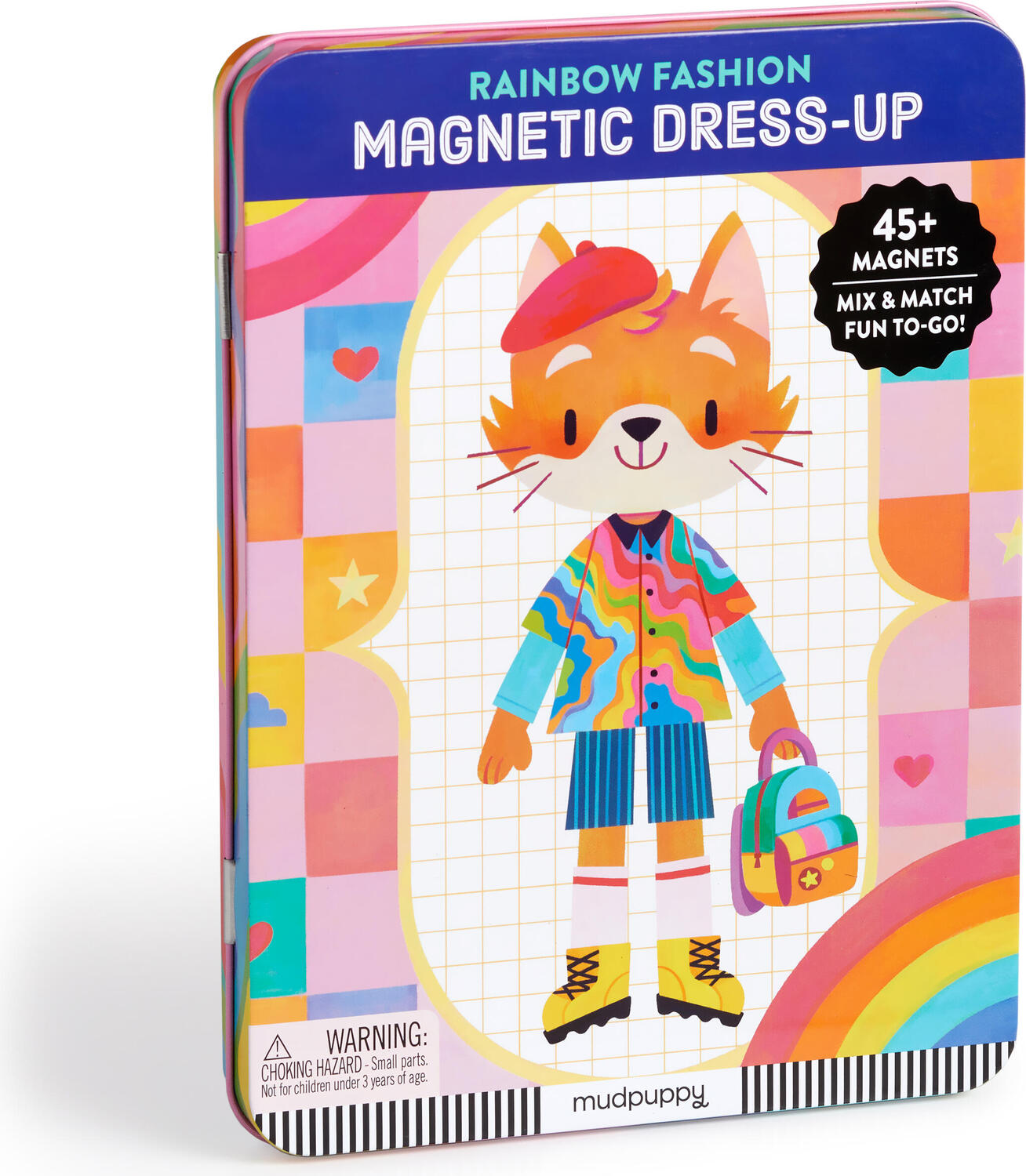Rainbow Fashion Magnetic Tin Playset
