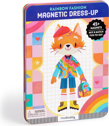 Rainbow Fashion Magnetic Tin Playset