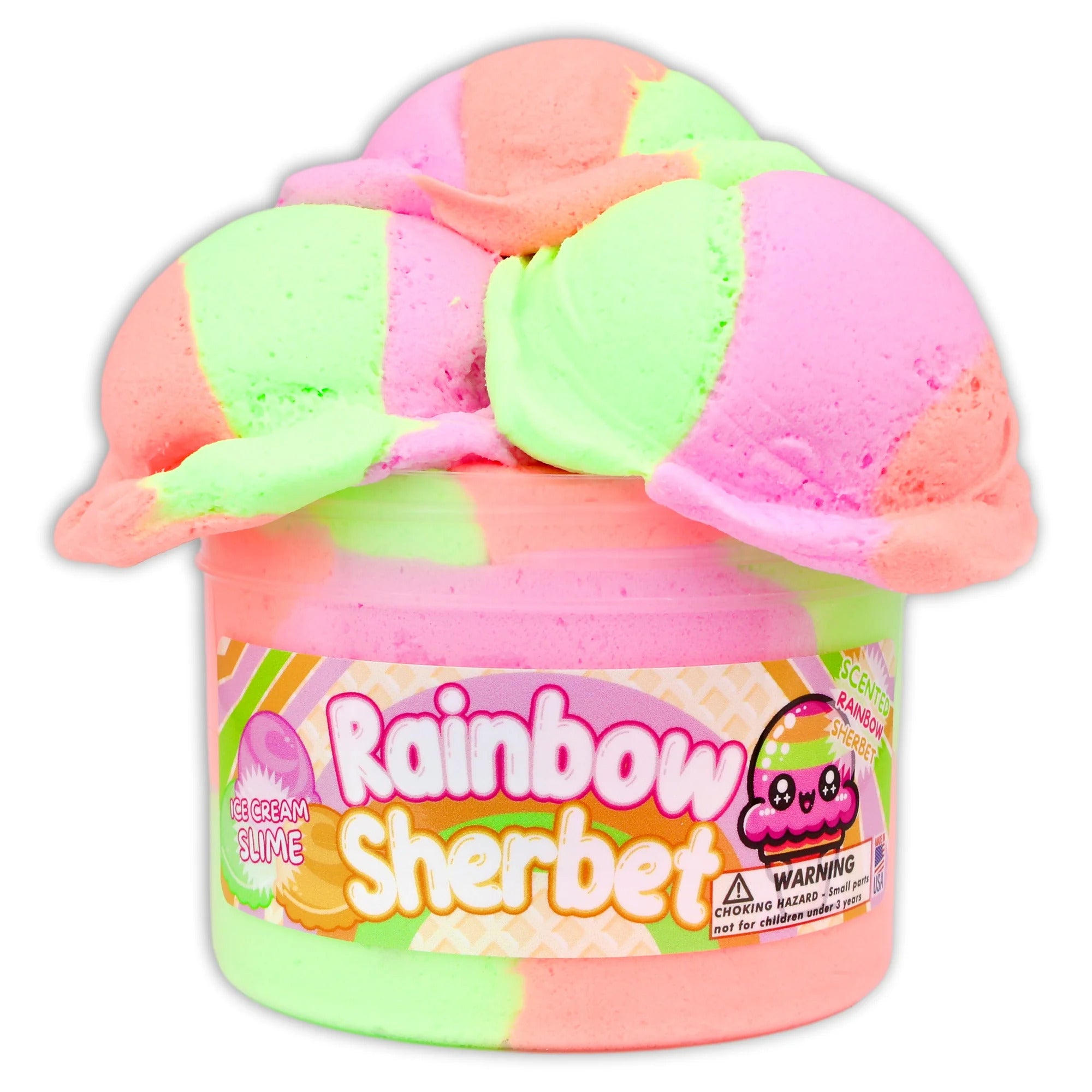 Rainbow Sherbert Dope Slime