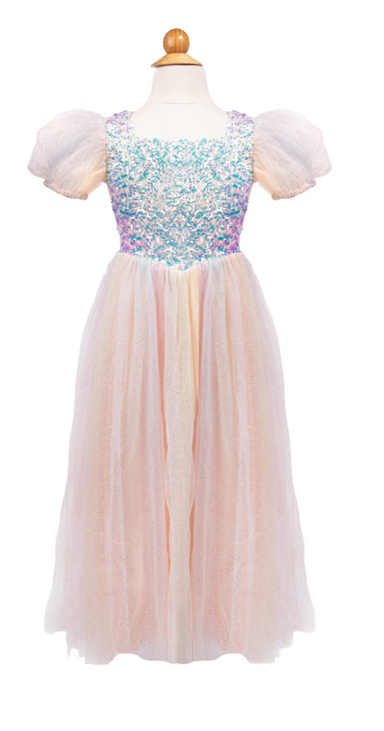 Rainbow Sherbert Sparkle Dress Size 5-6