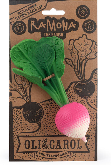 Ramona the Radish Rubber Teether