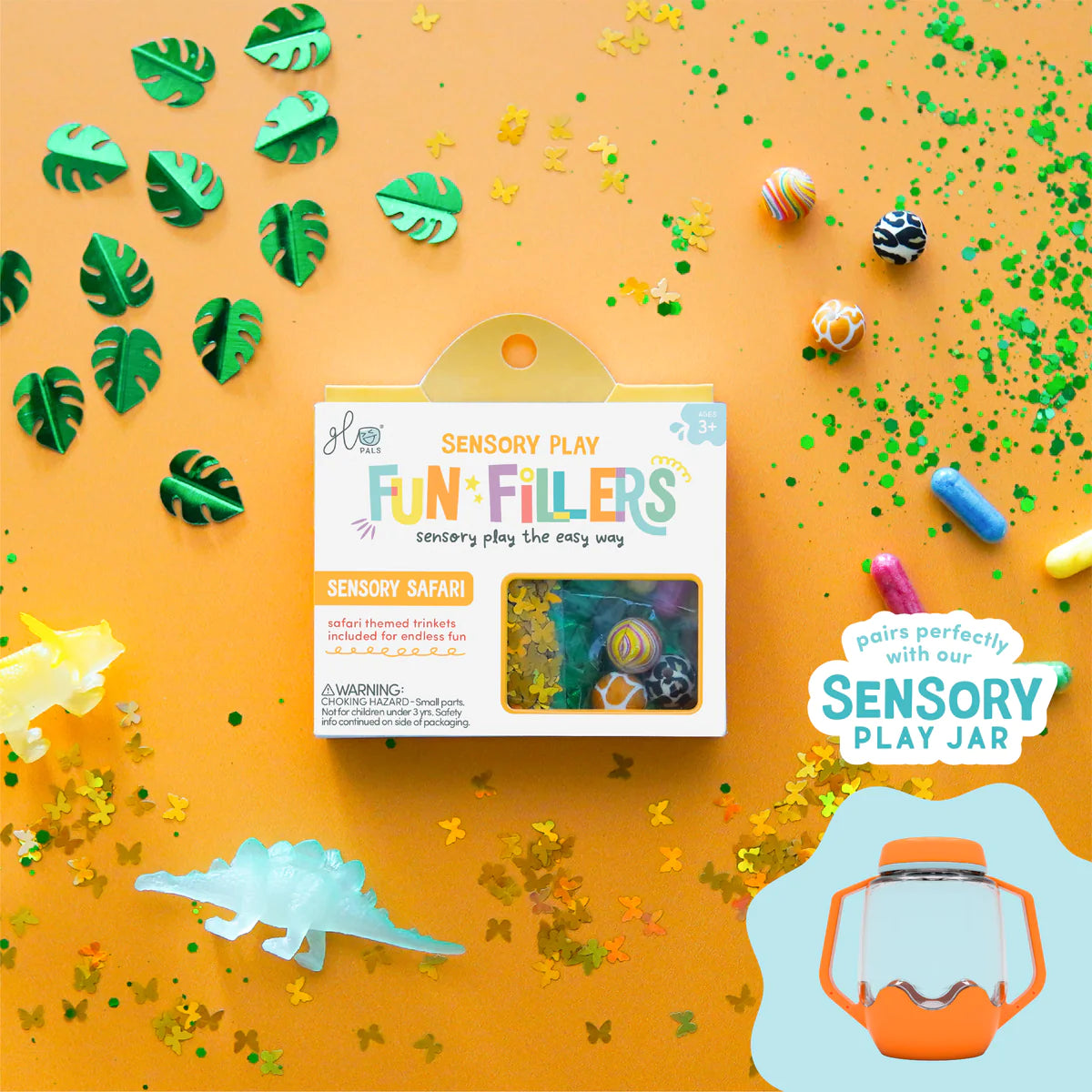 Safari Fun Filler for Sensory Play Jar