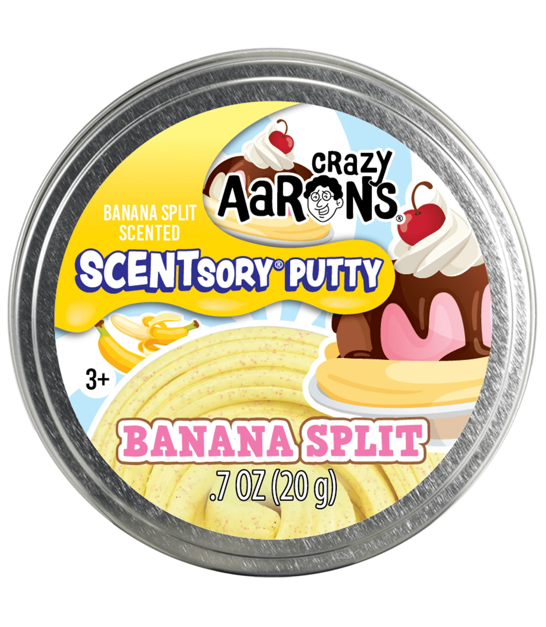 Scentsory Banana Split 2.75" Thinking Putty