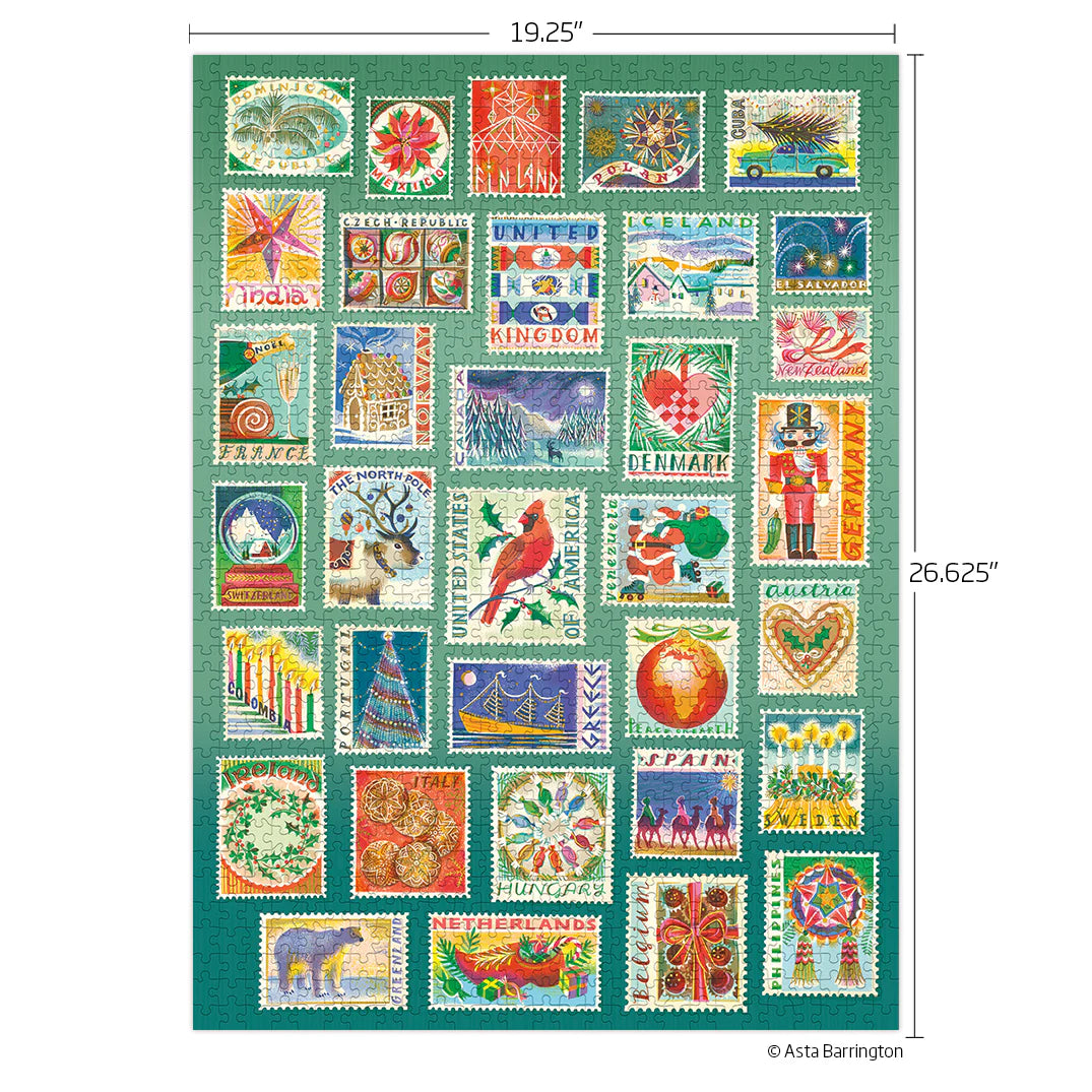 Seasonal Stamps 1000 Piece Puzzle