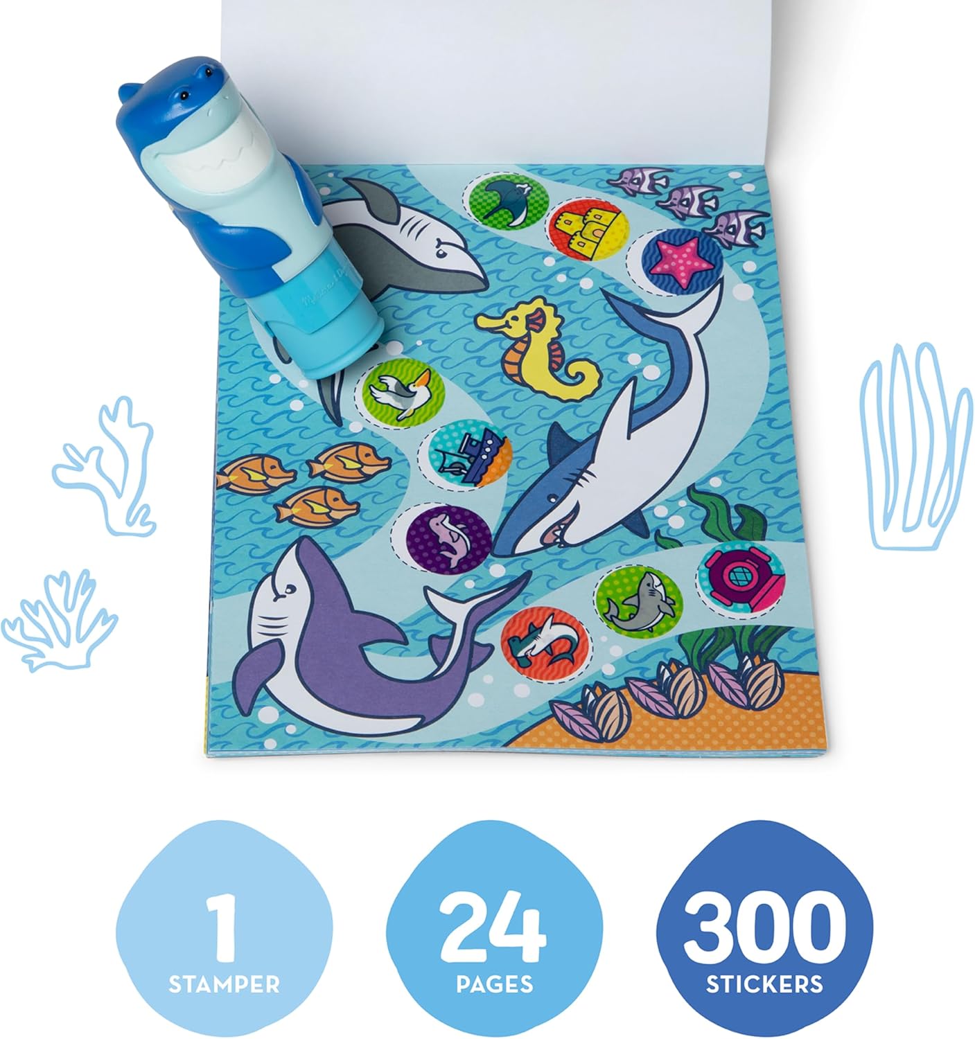 Sticker WOW! Shark Activity Pad & Sticker Stamper