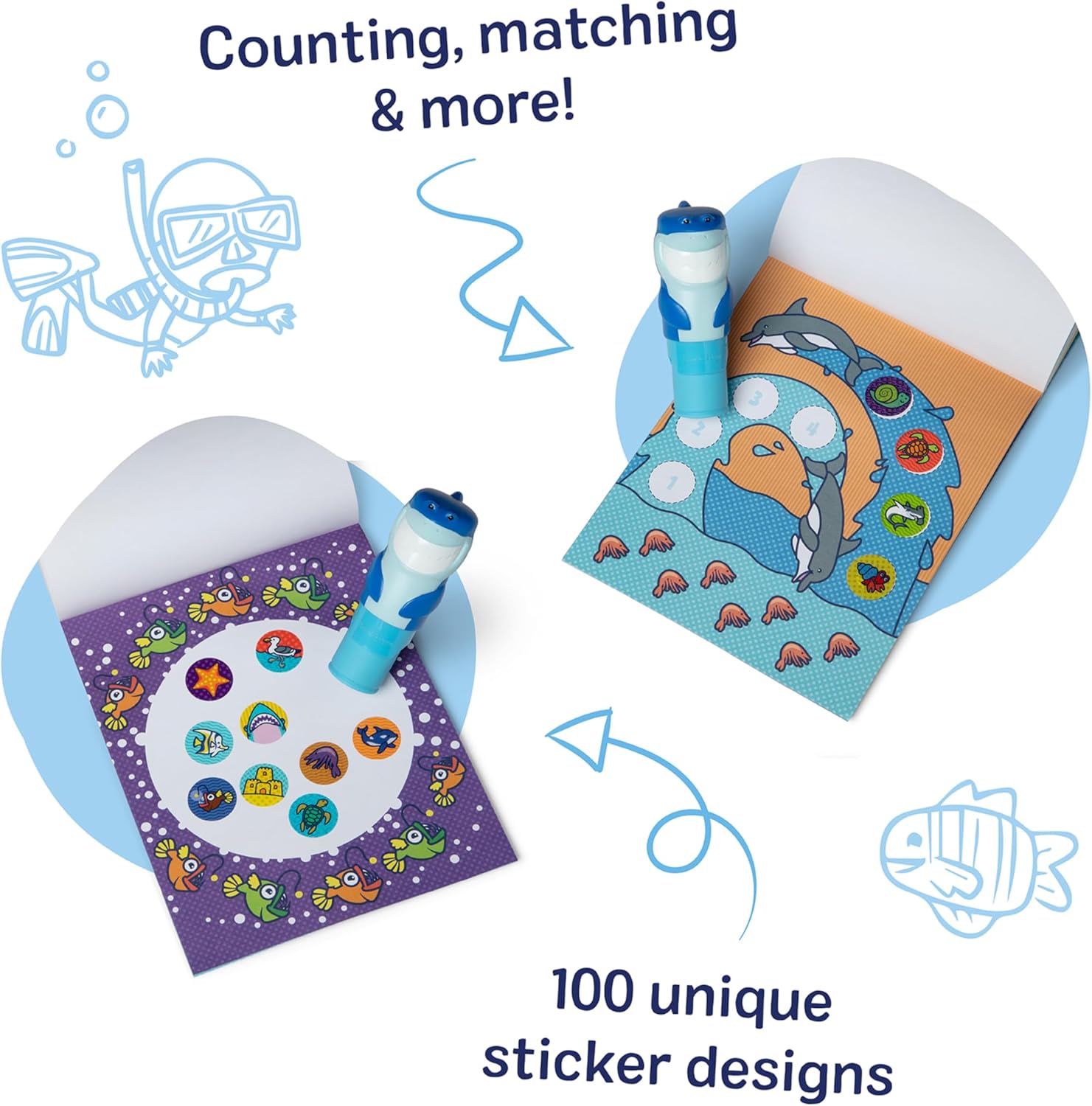 Sticker WOW! Shark Activity Pad & Sticker Stamper