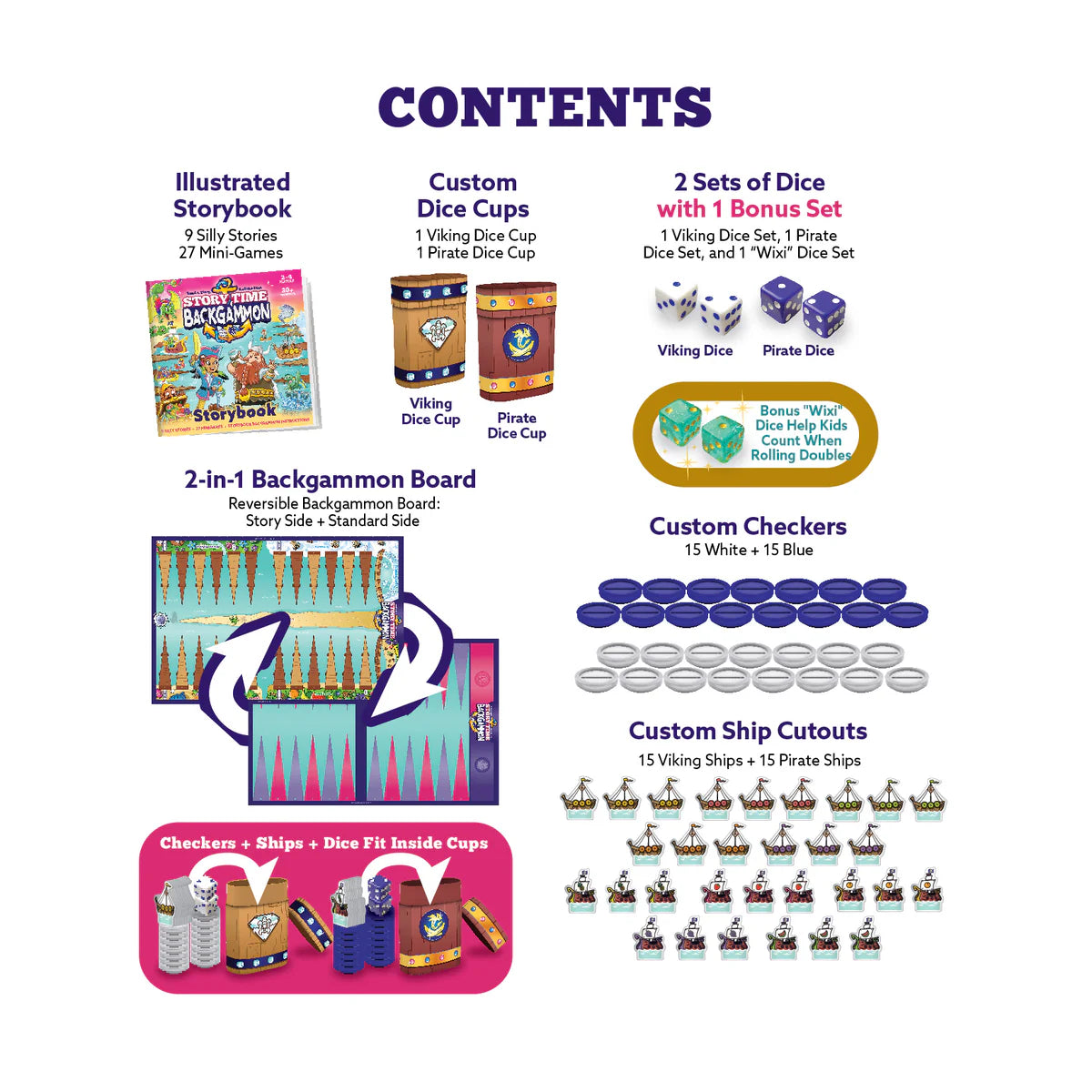 Story Time Backgammon Board Game