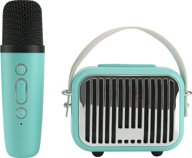 Teal Pocket Karaoke Speaker & Mic Combo Set