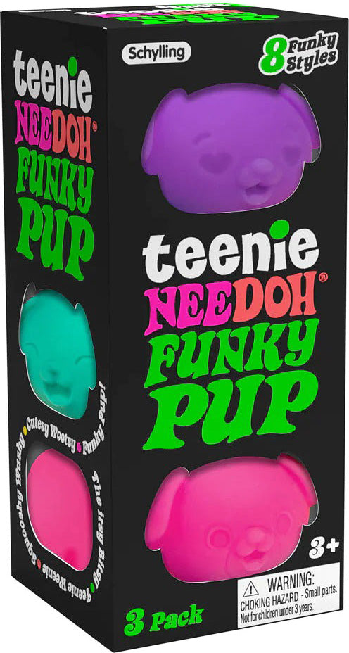 Teenie NeeDoh Funky Pups 3 pk