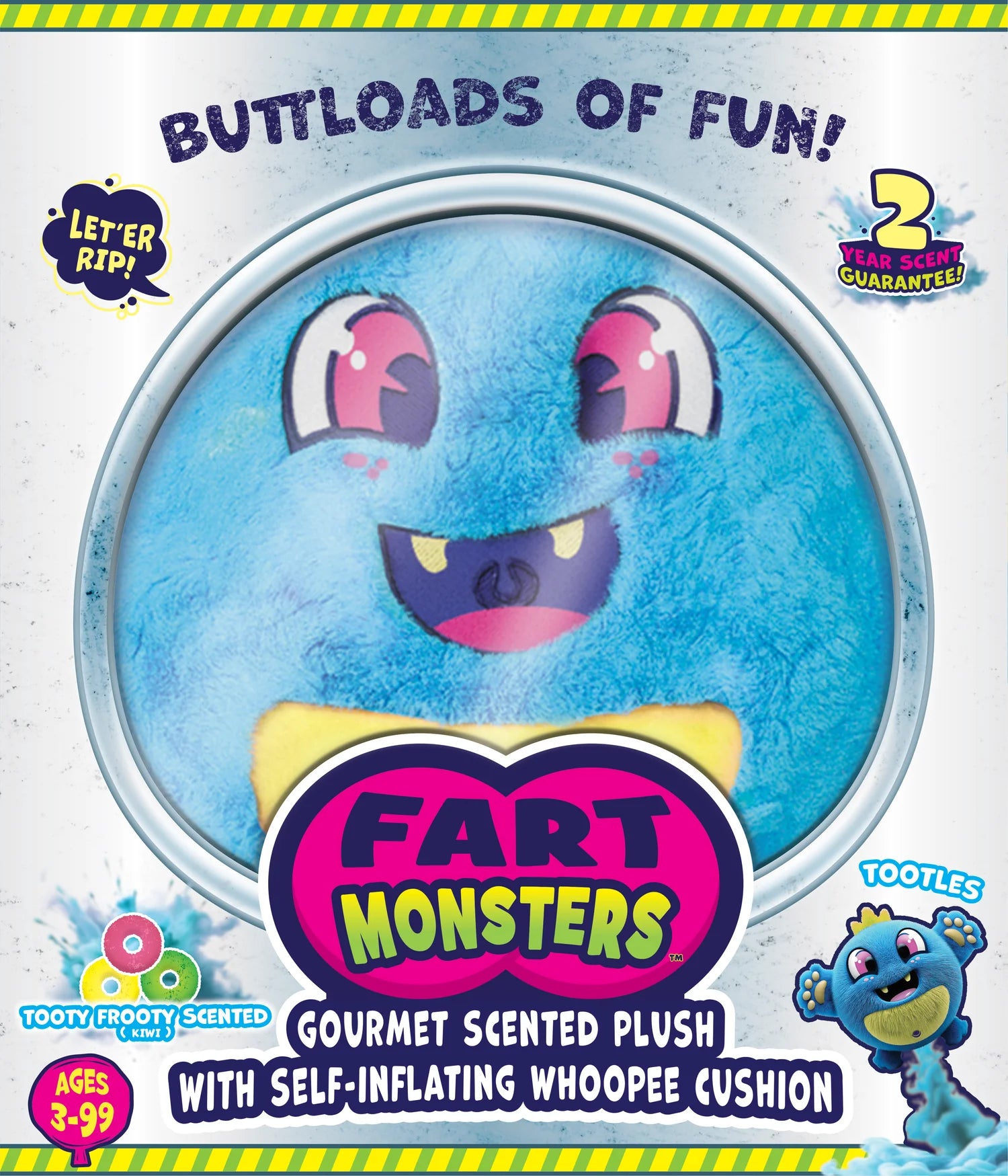 Tootles Fart Monster Tutti Frutti Scented Plush