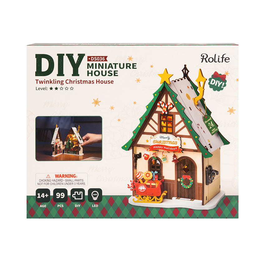 Twinkling Christmas House DIY Kit