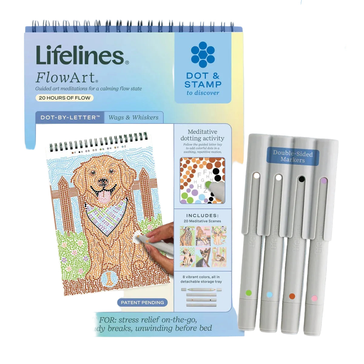 Wags & Whiskers FlowArt: Dot-By-Letter