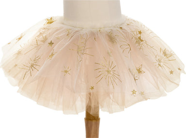 White & Gold Sparkle Star Tutu Size 4-6