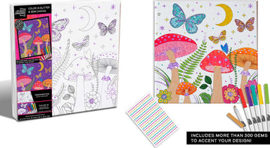 Mushroom Glitter Coloring Kit