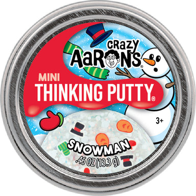 Mini Snowman - 2" Thinking Putty Tin