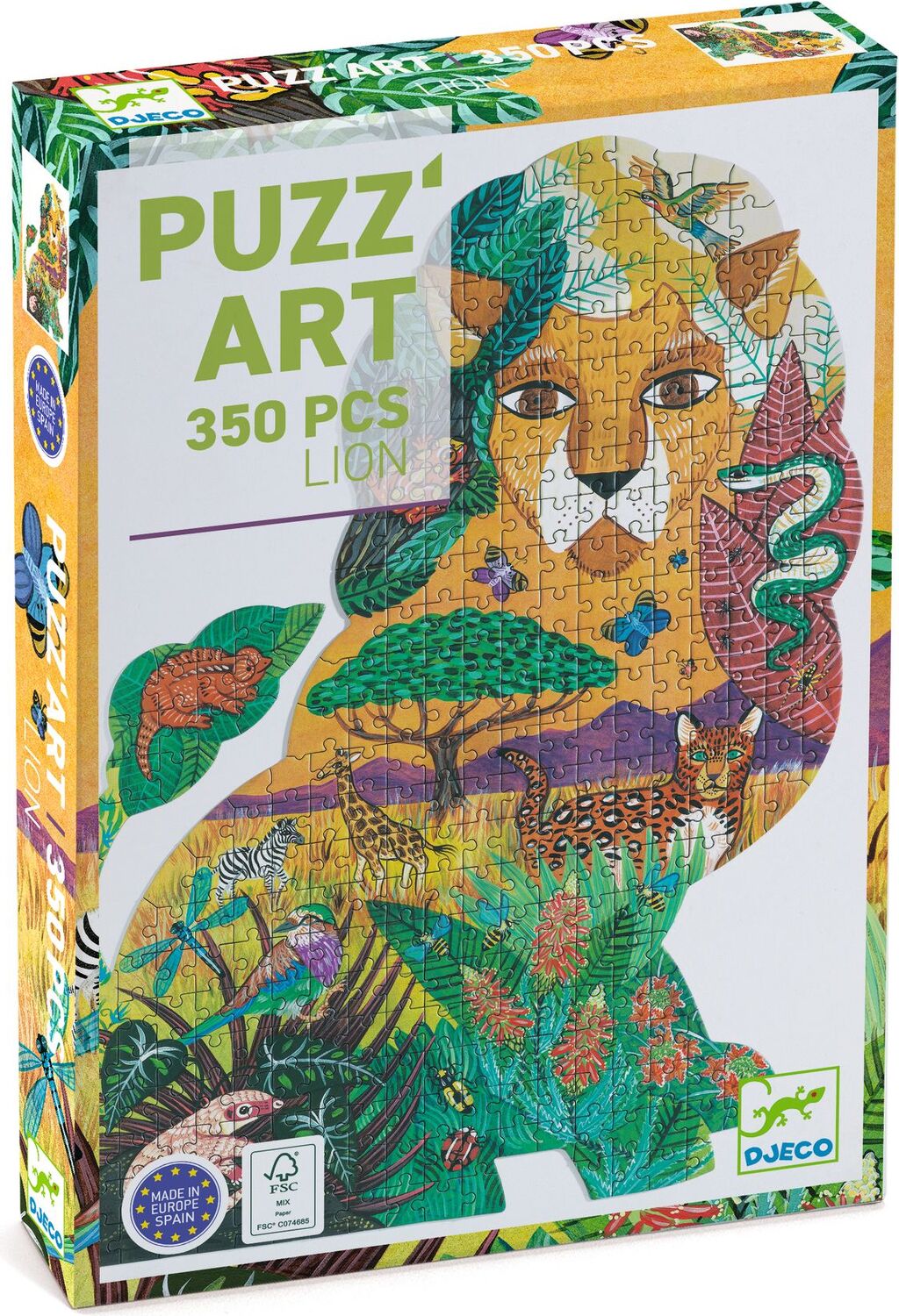 Lion 350 pc Puzz'Art Shaped Jigsaw Puzzle