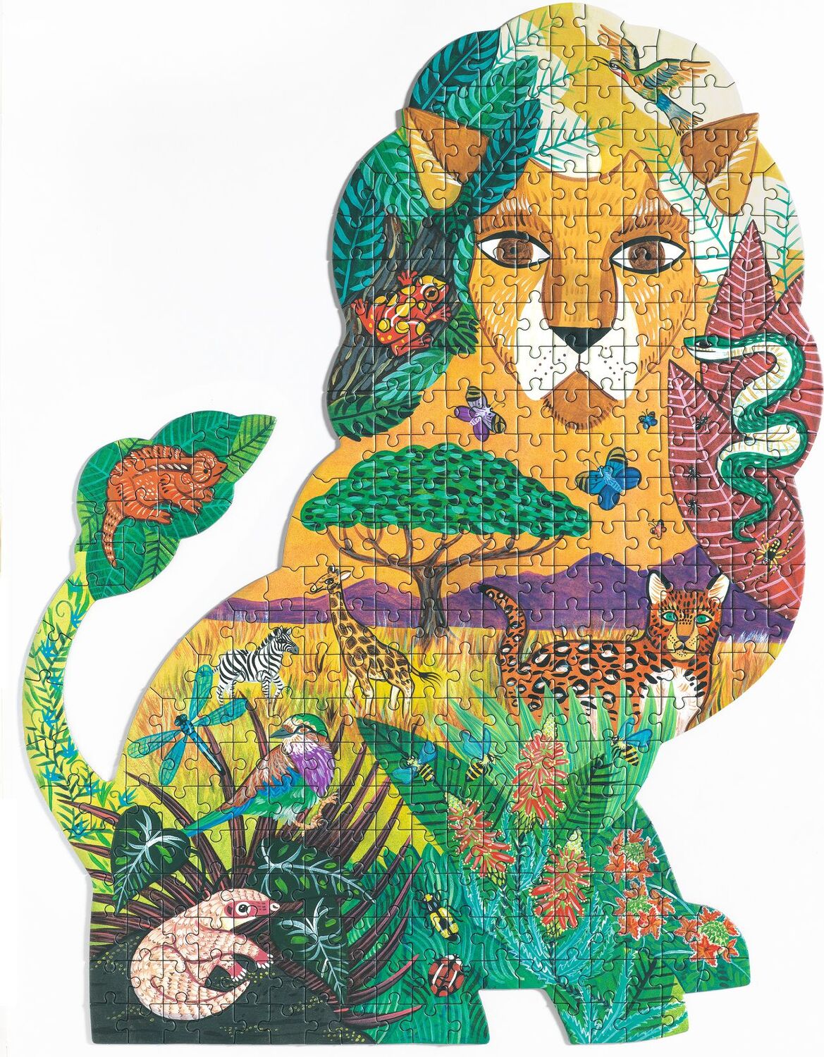 Lion 350 pc Puzz'Art Shaped Jigsaw Puzzle