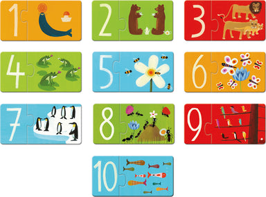 DJECO Numbers Puzzle Duo Matching Activity