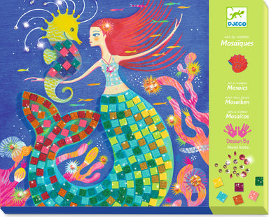 Mermaid’s Song Sticker and Jewel Mosaic Craft Kit