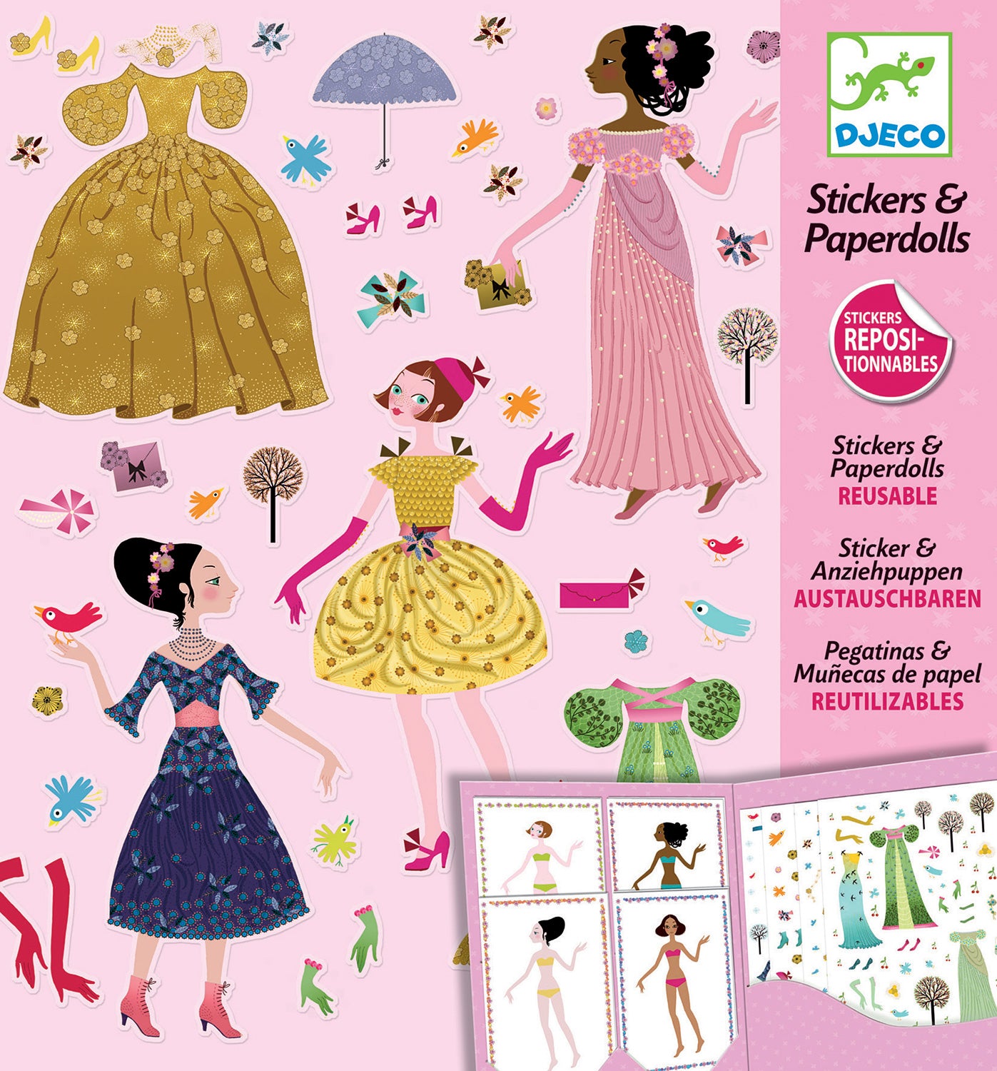 Seasons of Dresses Paper Dolls