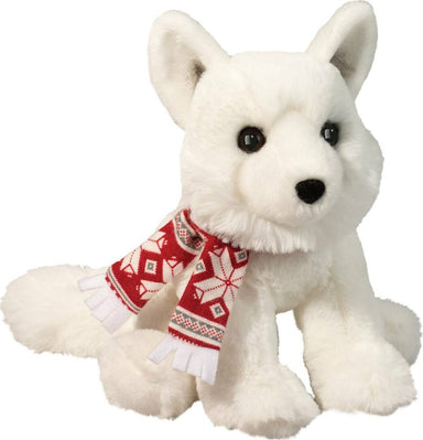 Mini Mistie Soft Arctic Fox with Scarf