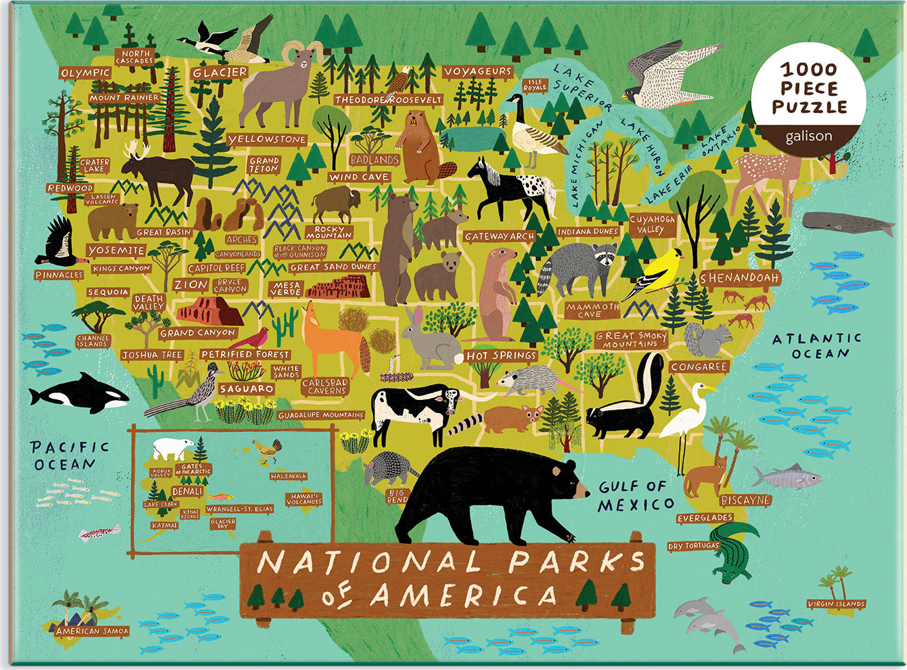 National Parks of America 1000 Piece Puzzle