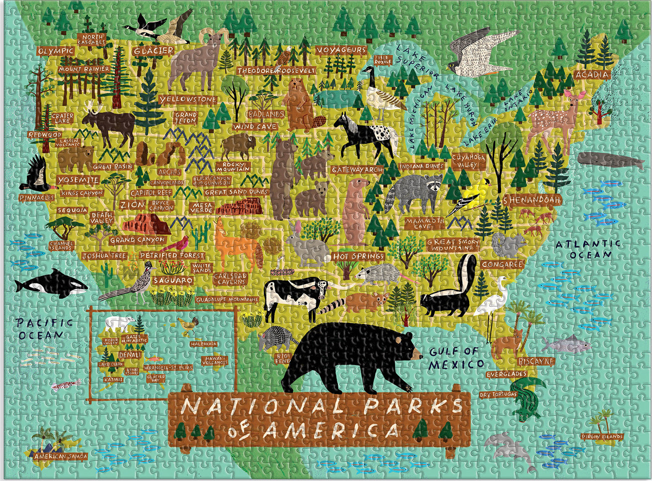 National Parks of America 1000 Piece Puzzle
