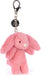 Bashful Bunny Pink Bag Charm