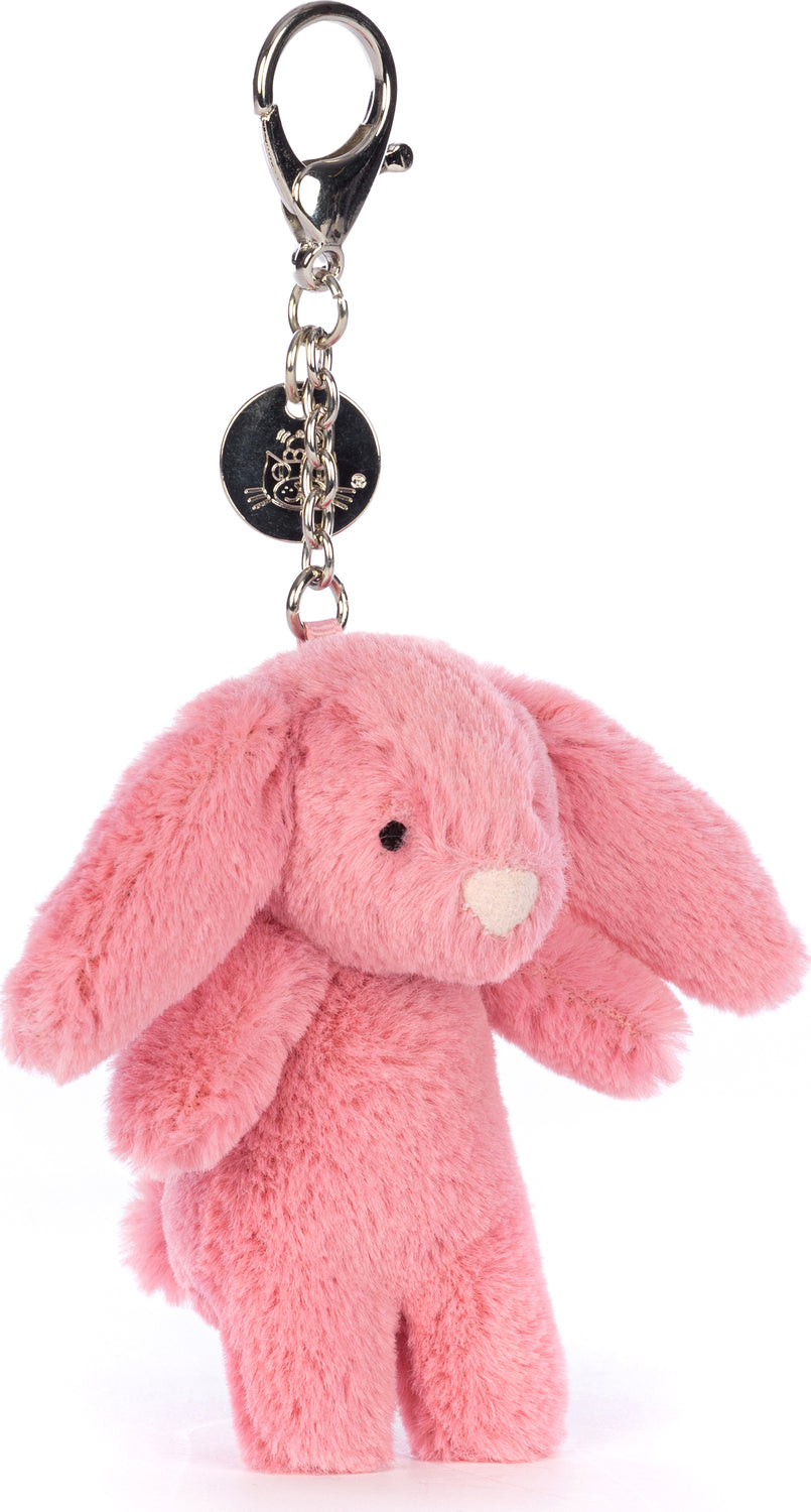 Bashful Bunny Pink Bag Charm