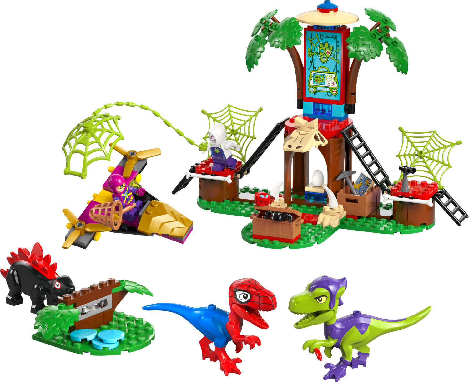 LEGO Spidey: Spidey and Gobby's Raptor Battle at Tree House HQ