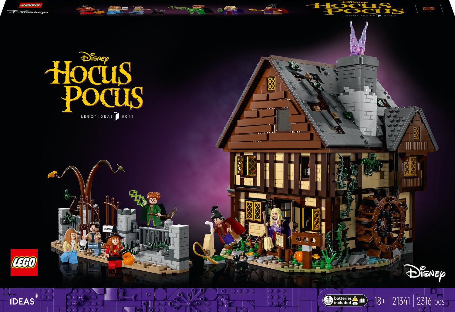 LEGO Ideas Disney Hocus Pocus: The Sanderson Sisters' Cottage