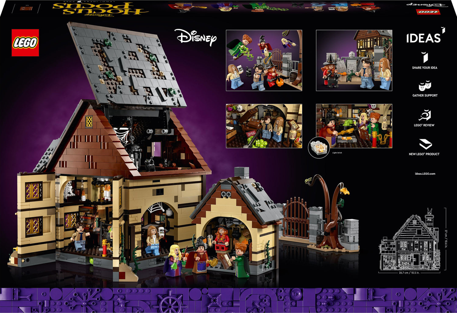 LEGO Ideas Disney Hocus Pocus: The Sanderson Sisters' Cottage