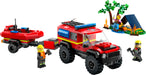 LEGO® City Fire: 4x4 Fire Truck with Rescue Boat