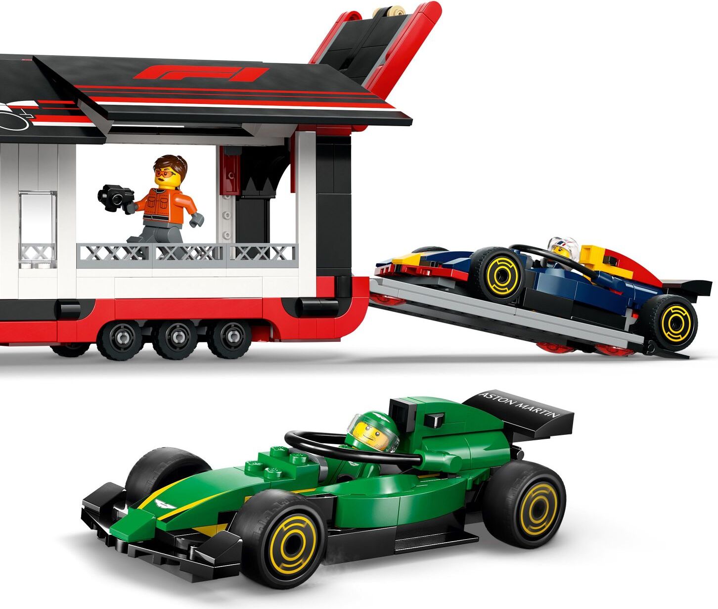 LEGO City Formula 1: F1® Truck with RB20 & AMR24 F1® Cars