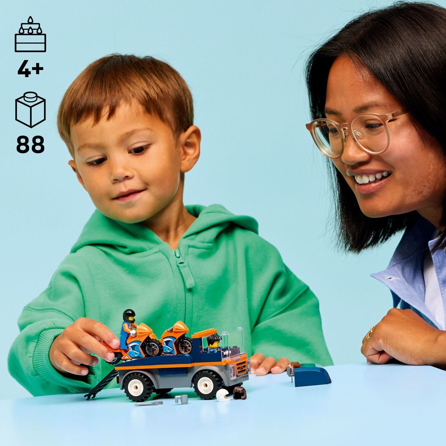 LEGO City Great Vehicles: Motorcycle Transporter