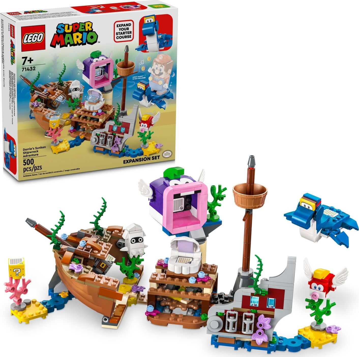 LEGO Super Mario: Dorrie's Sunken Shipwreck Adventure Expansion Set