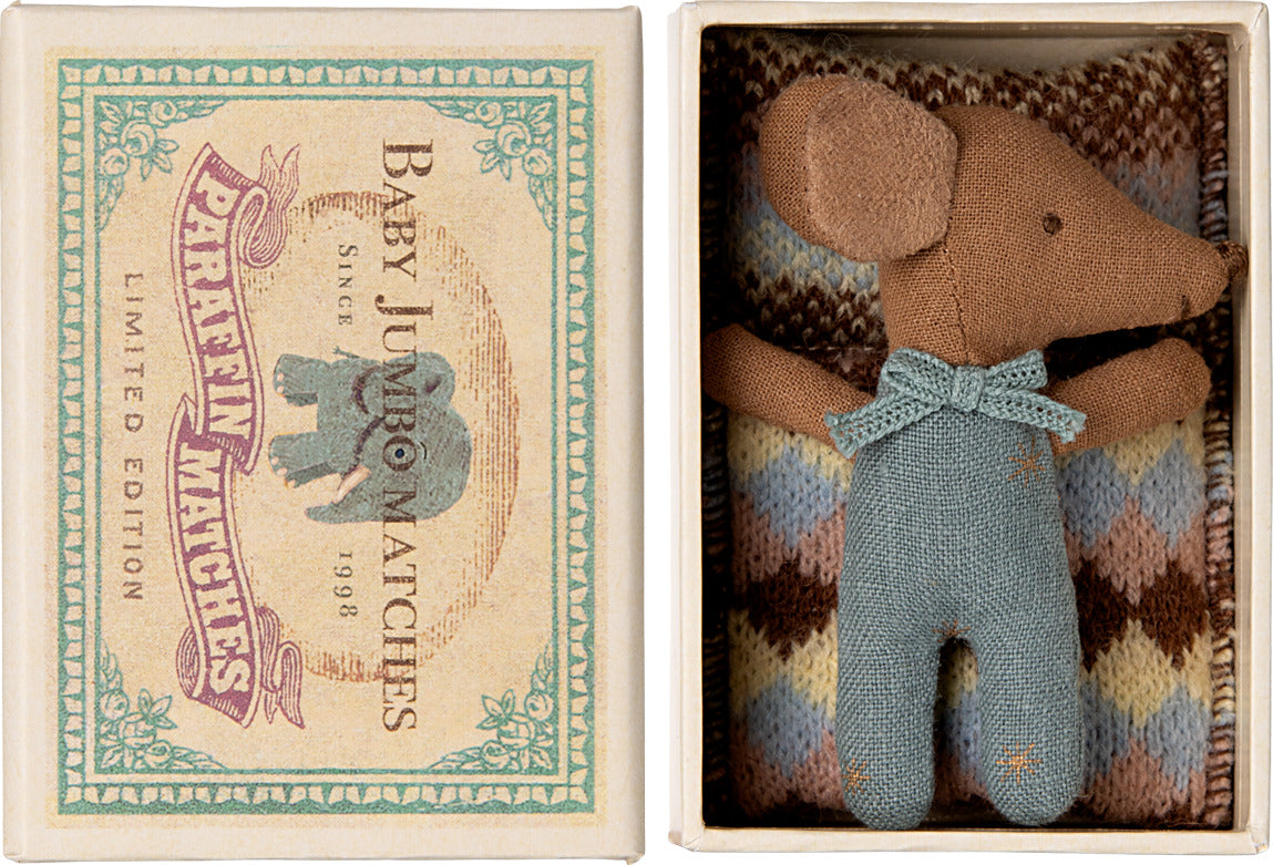 Sleepy Wakey, Baby Mouse - Blue