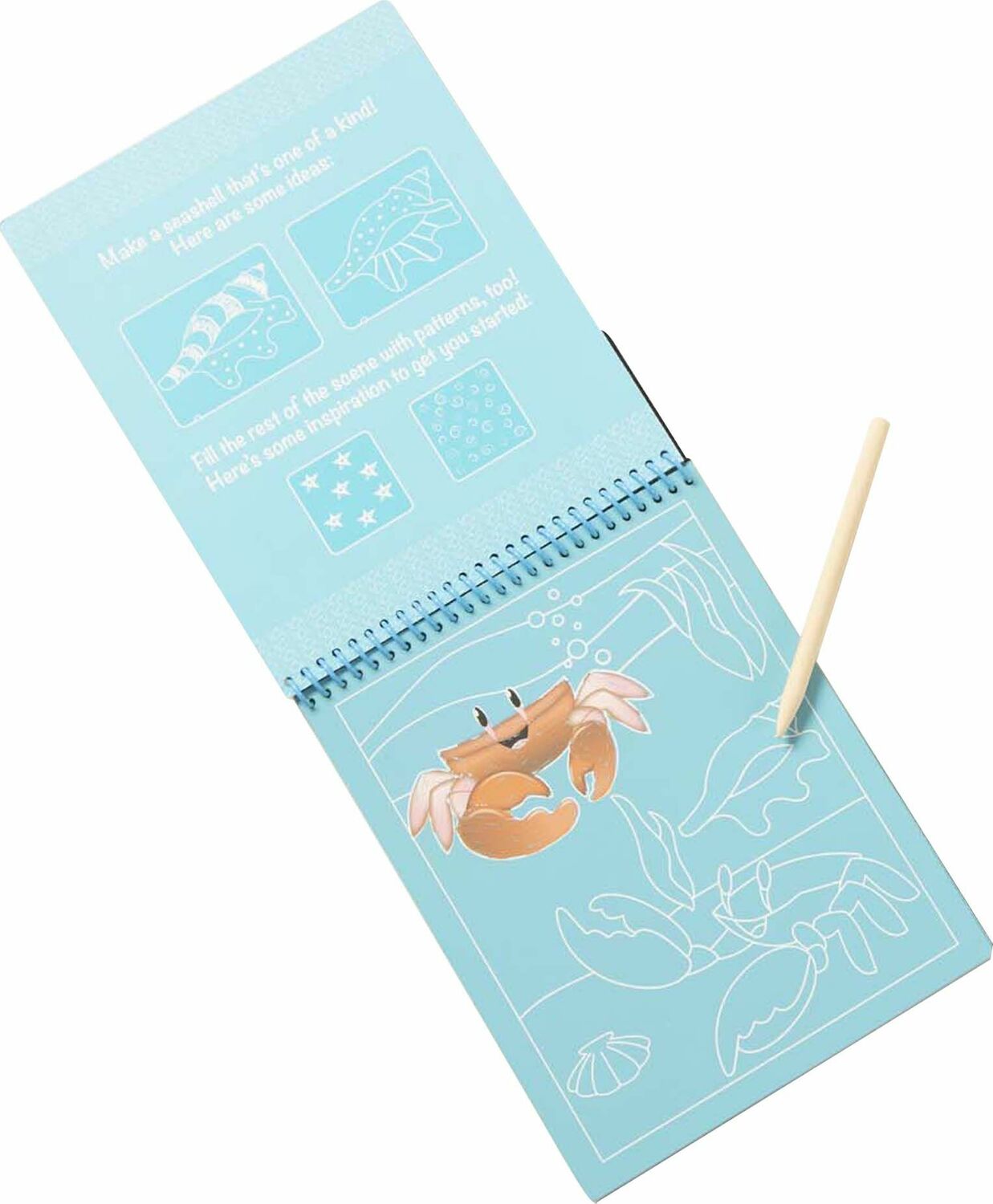 On the Go Scratch Art Color Reveal Pad - Sea Life