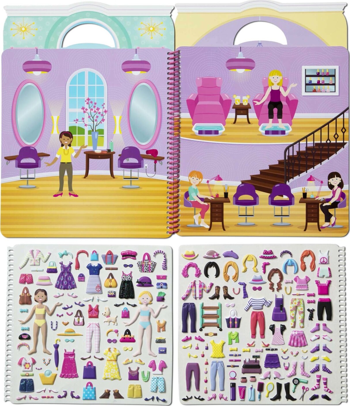 Deluxe Puffy Sticker Album - Day of Glamour