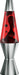 Chrome Plated 14.5" Crimson Black and Red Lava Lamp