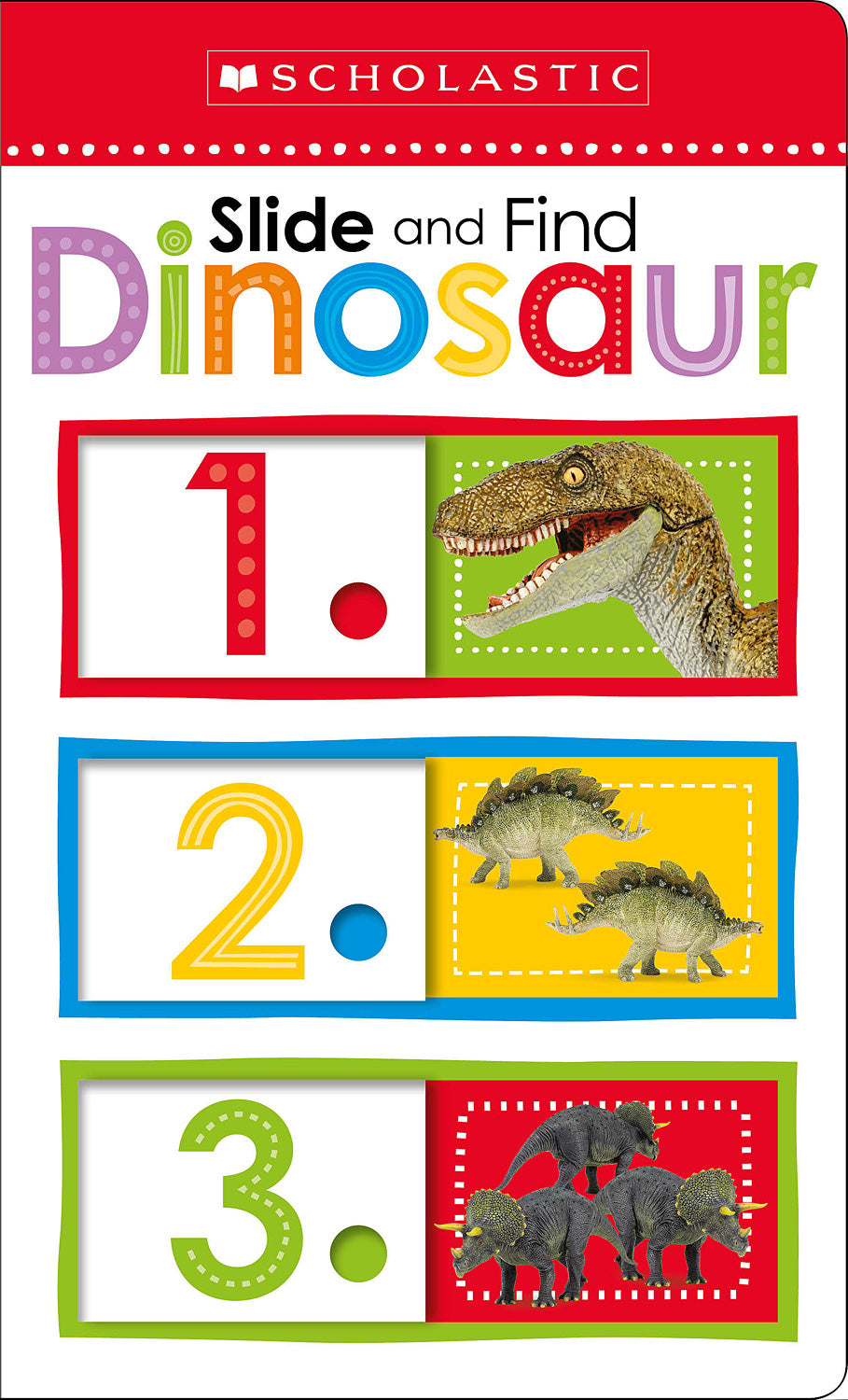 Slide and Find Dinosaurs 123 Board Bookk