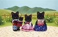 Calico Critters Midnight Cat Family