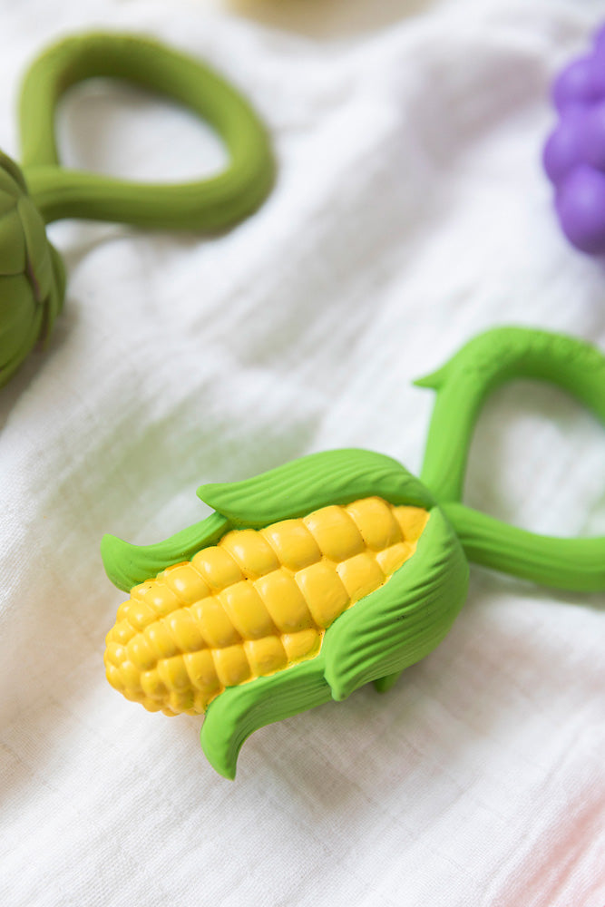 Oli & Carol Corn Rattle Toy & Teether