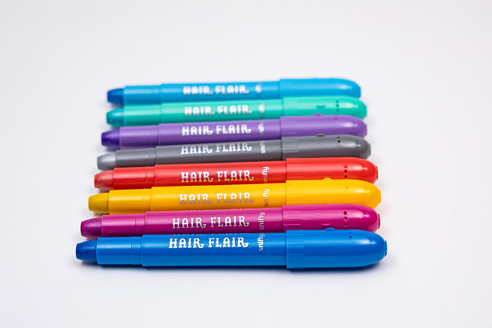 Metallic Hair Flair 8 Hair Shimmery Color Gel Sticks
