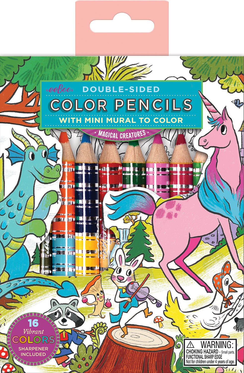 Double-Sided Colored Pencils with Mini Mural - Magical Creatures