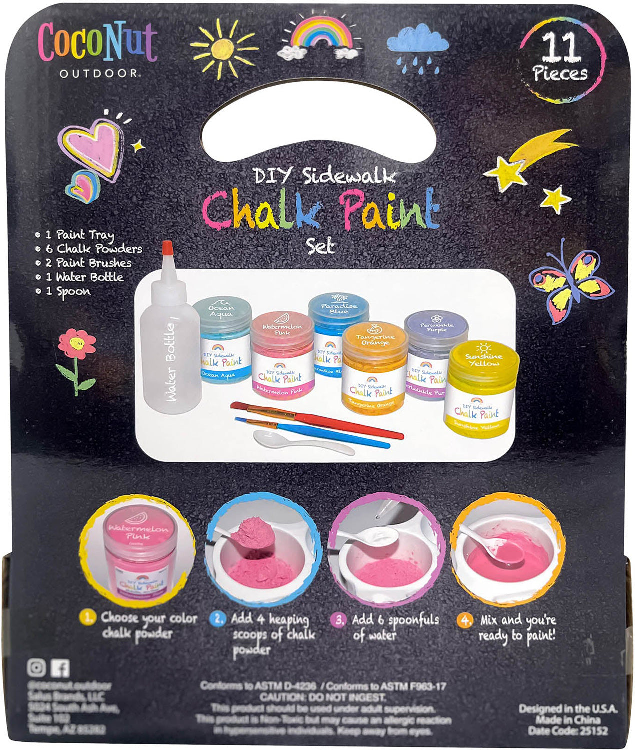 DIY Sidewalk Chalk Paint Set