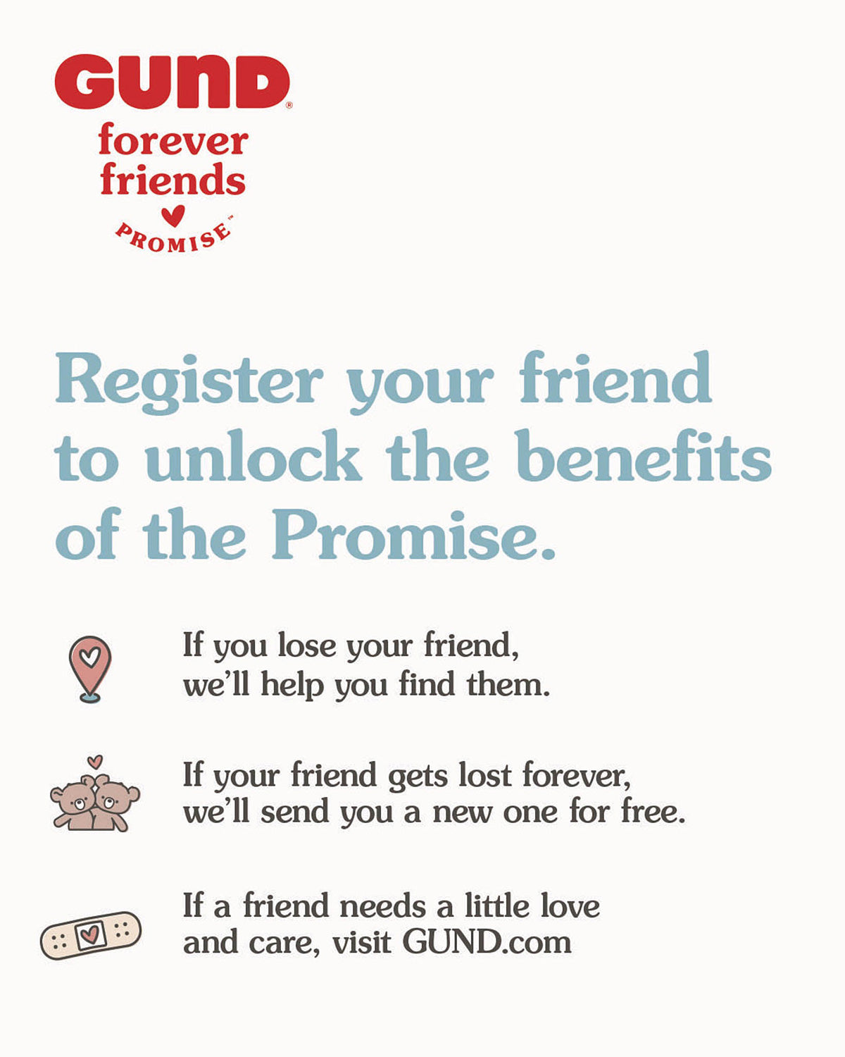GUND Forever Friends Promise: Philbin Bear