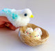Fuzzy Friends Bird with Babies
